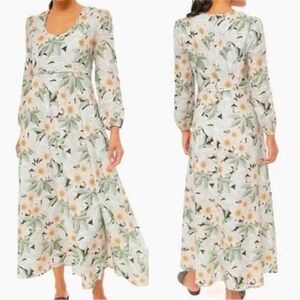 Tuckernuck Maison Des Fleurs Maxi Floral Dress Size XS